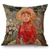 French Female Impressionist Painter Berthe Morisot The Craddle Gallery Oil Painting Throw Pillow Case Sofa Linen Cushion Cover