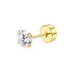 Bobisty Surgical Steel Cartilage Studs Earrings Hypoallergenic Earring Set Flat Back Helix Tragus Piercing Jewellery for Women