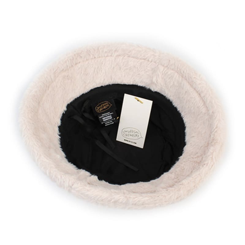 Universal chemistry Fur Ivory Bucket Hat