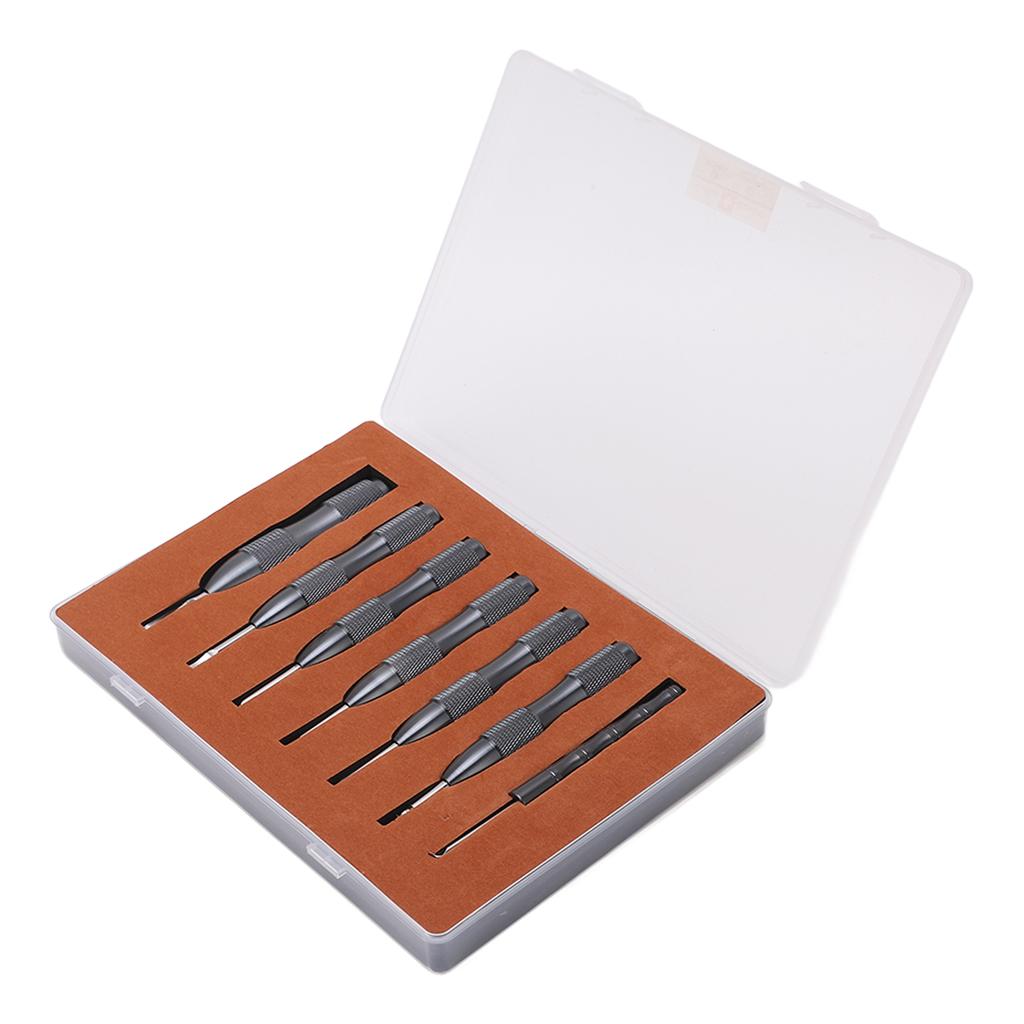 7 Pcs Watch Back Cover Opener Tool Multi Specification Aluminum Alloy Pry Back Case Remover Watch Repair Tool