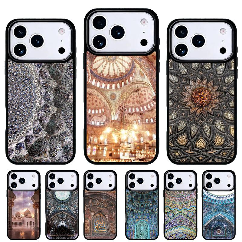 Islam Muslim Mosque Phone Case for iPhone 17 16 15 14 13 Pro Max Back Cover for 12 11 Pro Coque