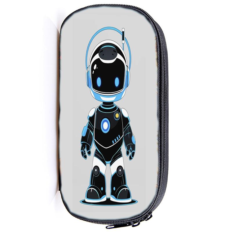 Astro Bot Astronaut Pencil Case Zip Pencil Bag Pouch Function Portable Pencil Case with Zipper Student Stationery Supplies