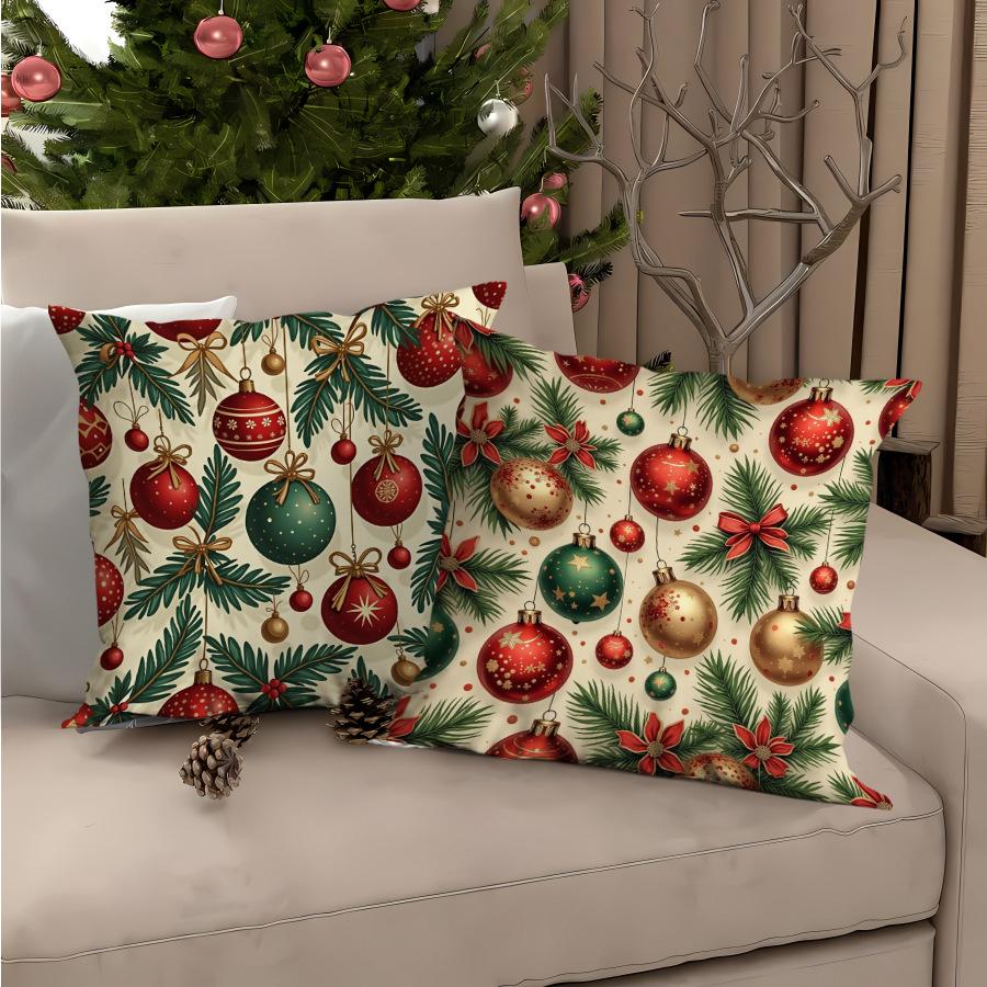 Fundas de almohada navideñas nuevas Fundas de almohada decorativas estampadas para sala de estar Fundas de almohada navideñas nórdicas
