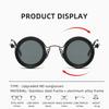 Nd Rotating Adjustabletinted Sunglasses Outdoor Uv Protection Sun Glasses Round Frame Fishing Glasses For Men