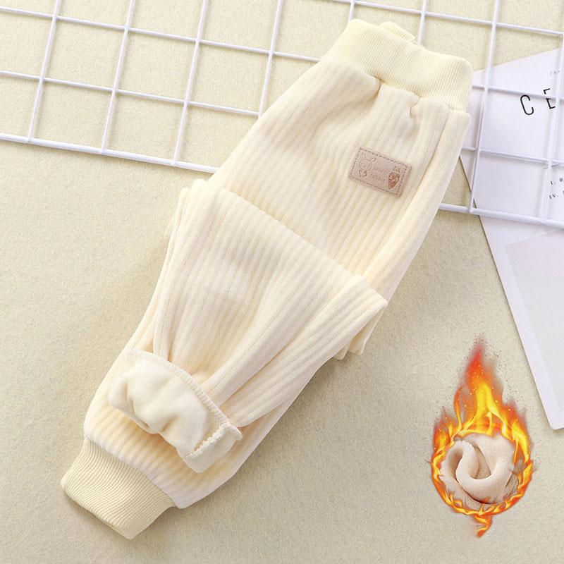 Kinderhosen Winter Baby Sweatpants Verdicken Cord Jungen Freizeithosen Mädchen Warme Sporthosen Kleinkinder Locker Lange Hosen 1-8 Jahre