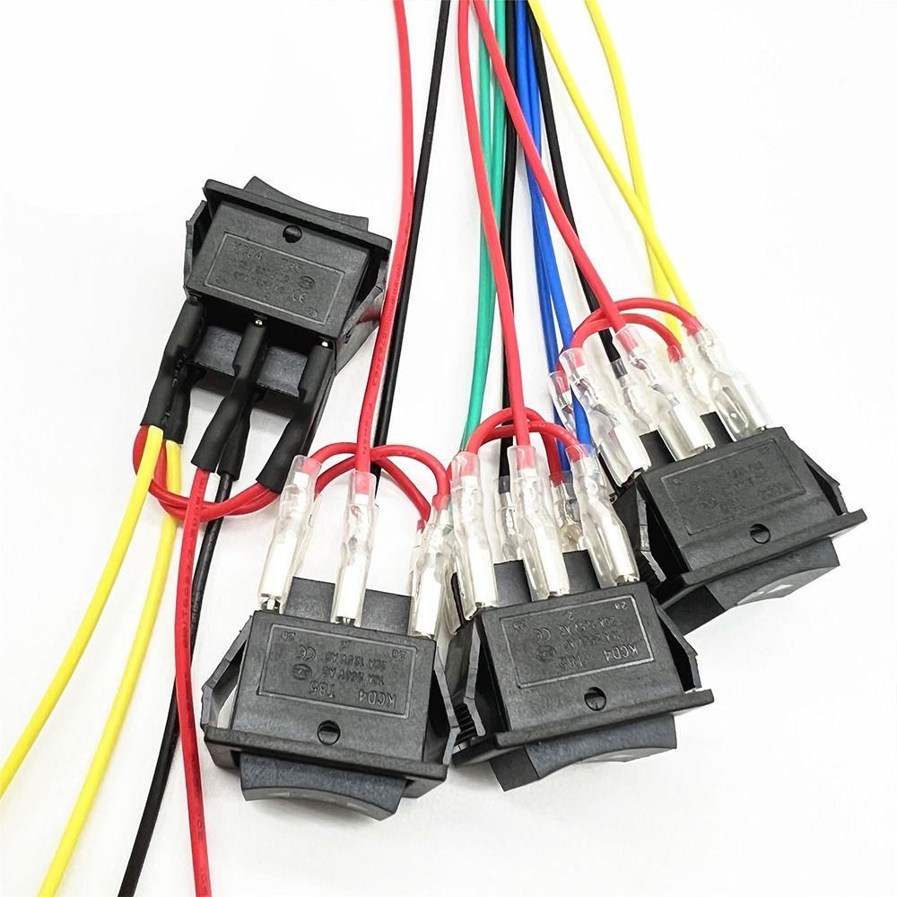 1 Stück Doppeltes Reset 220V 10A Momentaner Umpolungs-Wippschalter 6-Pin 3-Positionen Wippschalter Motorsteuerung Auto