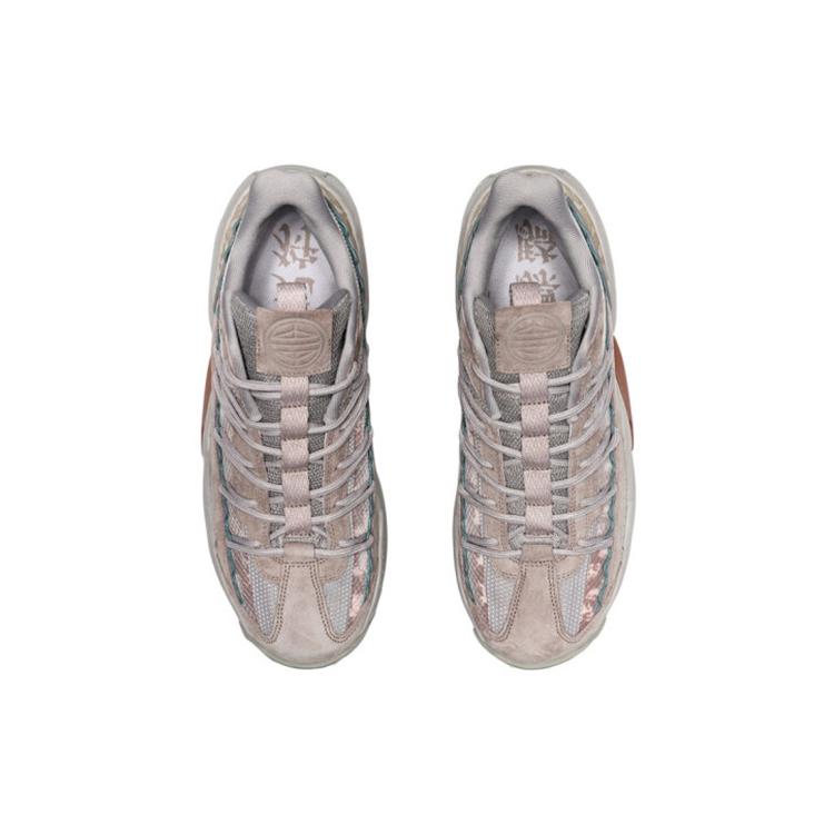 New LINING CF Tracing Casual Shoes Women's Low Top Light White Purple AGCQ192-5