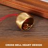 PATIKIL 2-Piece Small Hanging Bell, Chinese Feng Shui Lucky Wind Chimes for Doors and Windows, Home Garden Decor, Wealth and Security Pendant,