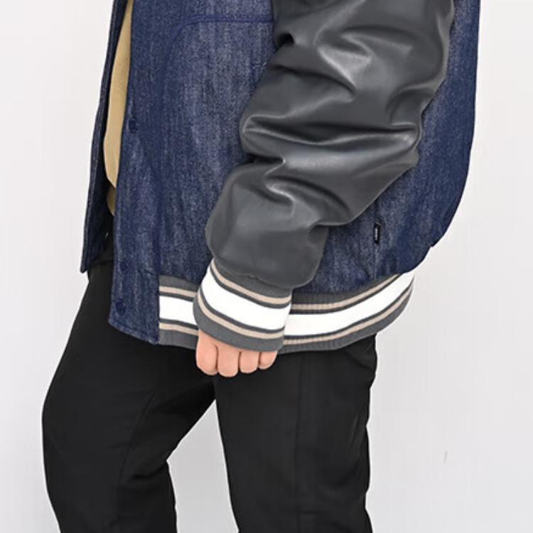 Vans Giacca American Vintage Casual Versatile Confortevole Stile College Unisex Blu Scuro VN000KC0CRF