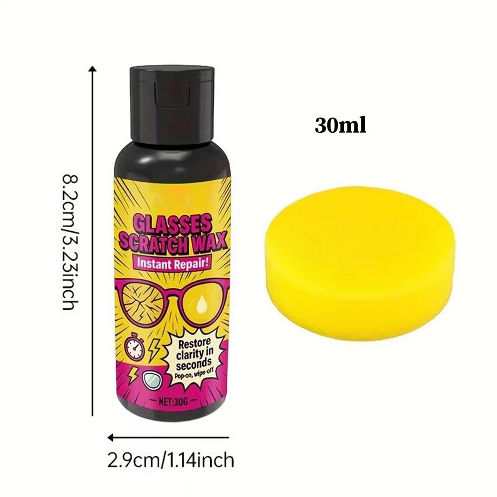 

Glass Scratch Remover 30ml Glass Scratch Coating Liquid With Sponge Mirror Maintenance Kit For Mirror Rearview Automotive