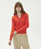 Lady Volume Cable Point Button Knit Cardigan_Red