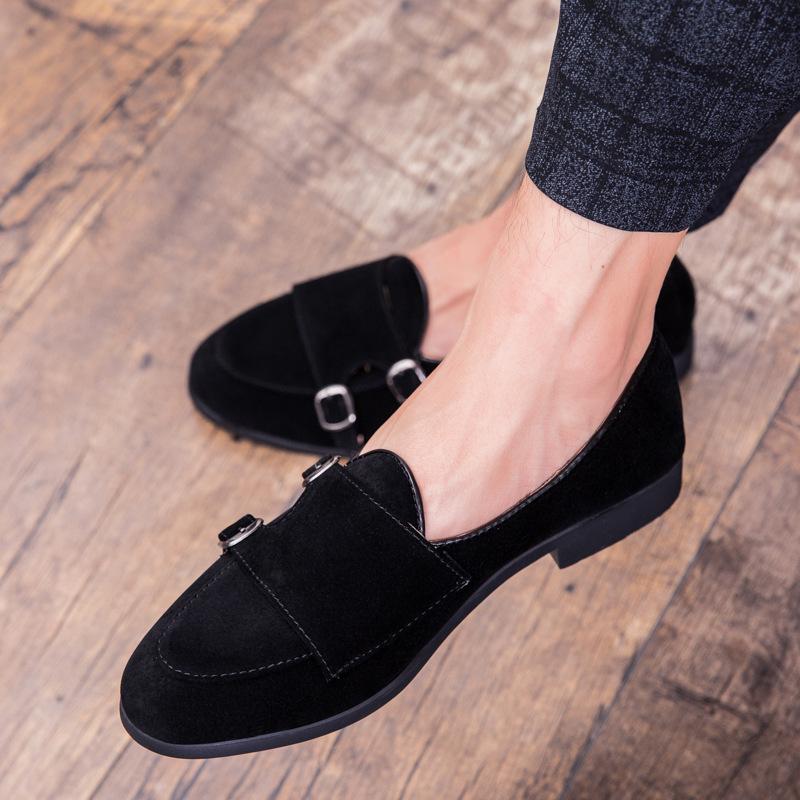 Double Monk Strap Shoes Brown Dress Loafers Men Dress Shoes Italian Wedding Dress 2024 Coiffeur Office Shoes Men Formal Dress