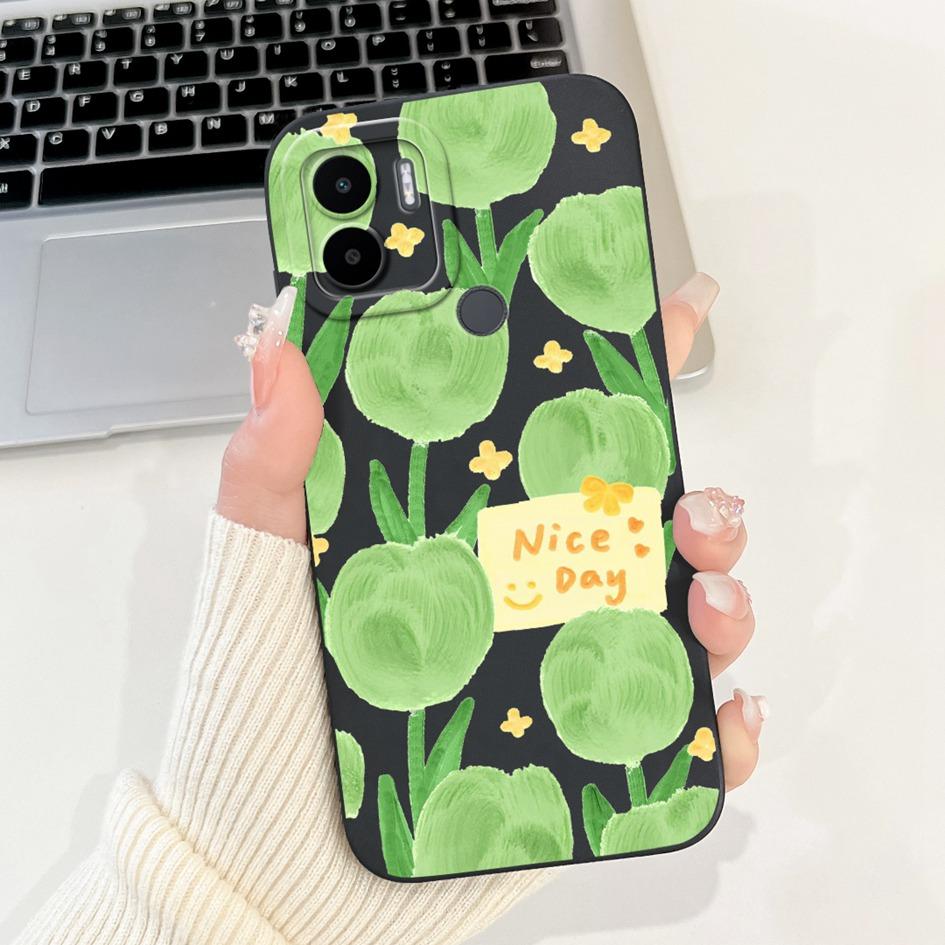For Xiaomi Redmi A1 Case Cover Redmi A2 Capa Cartoon Bumper Liquid Silicone Shockproof TPU Soft Case On Redmi A1 A2 + Plus Funda