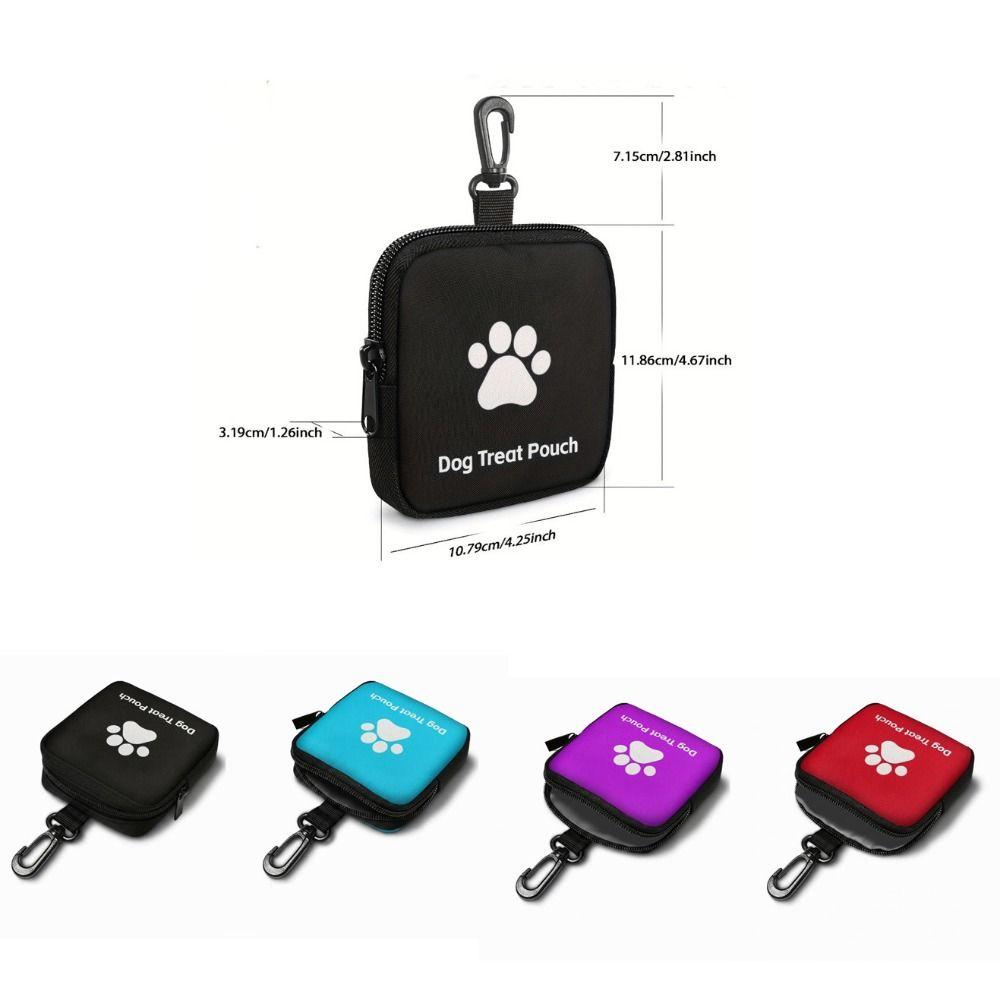 Zipper Closure Pet Training Reward Pouch Leak-Proof Pet Snack Container  Outdoor Training