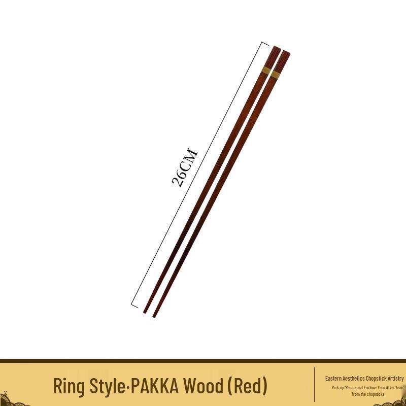 Oriental Luxury Chopstick Set: Ebony & Rosewood Chopsticks with Rests, No Paint/Wax, Perfect for Couples & Gifts.
