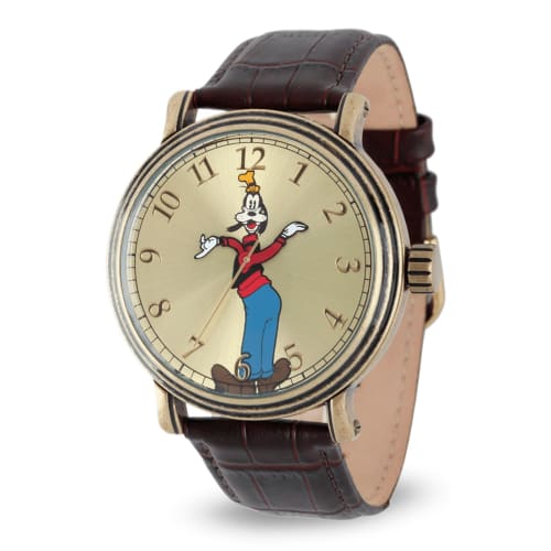 Disney Men's W001845 Goofy Analog Display Analog Quartz Brown Watch