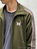 Chaqueta Deportiva con Cremallera Bordada de Mariposas, Cuello Alto Retro Trendy FOG para Hombres y Mujeres