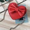 Girls Cute Bowknot Heart Shape Shoulder Bag Crossbody Handbags Co