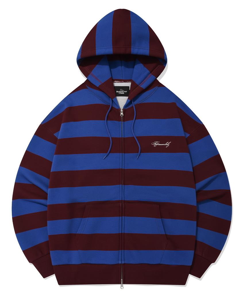 Retriever Club Bold Stripe Hood Zip Up [Blue]