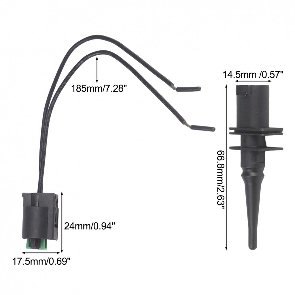 Black Plastic Material Car Ambient Air Temperature Sensor Brand New