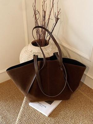 Autumn/Winter Women's Frosted Wing Shoulder Bag: Large Capacity, High-End French Niche Design