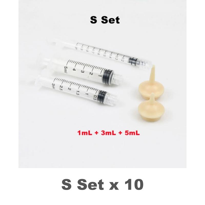 New Pet Syringe Feeder Small Large Plastic Syringe Nipple Clear Tubing Measuring Pet Milk Water Medical Dogs Cats Feeding Tools