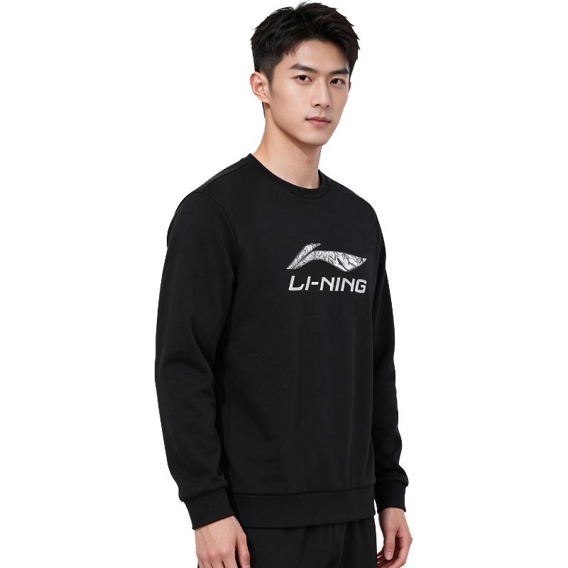 Men's Sweatshirt Li-Ning Fashion Thermal Comfortable Sports Minimalist Style Fleece-Lined Sweatshirt Men's