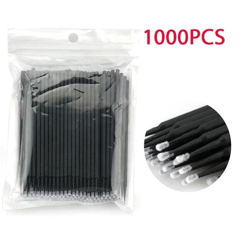 100/200/500/1000PCS Cotton Swab  Extension Disposable Eyelash Glue Cleansing Brushes Applicator Sticks Makeup Tools
