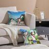 Anime Cartoon Takagi-san x Nishikata-N Kissenbezug Seidig elegant Komfort Sofa Bett Unsichtbarer Reißverschluss Strandkissenbezug