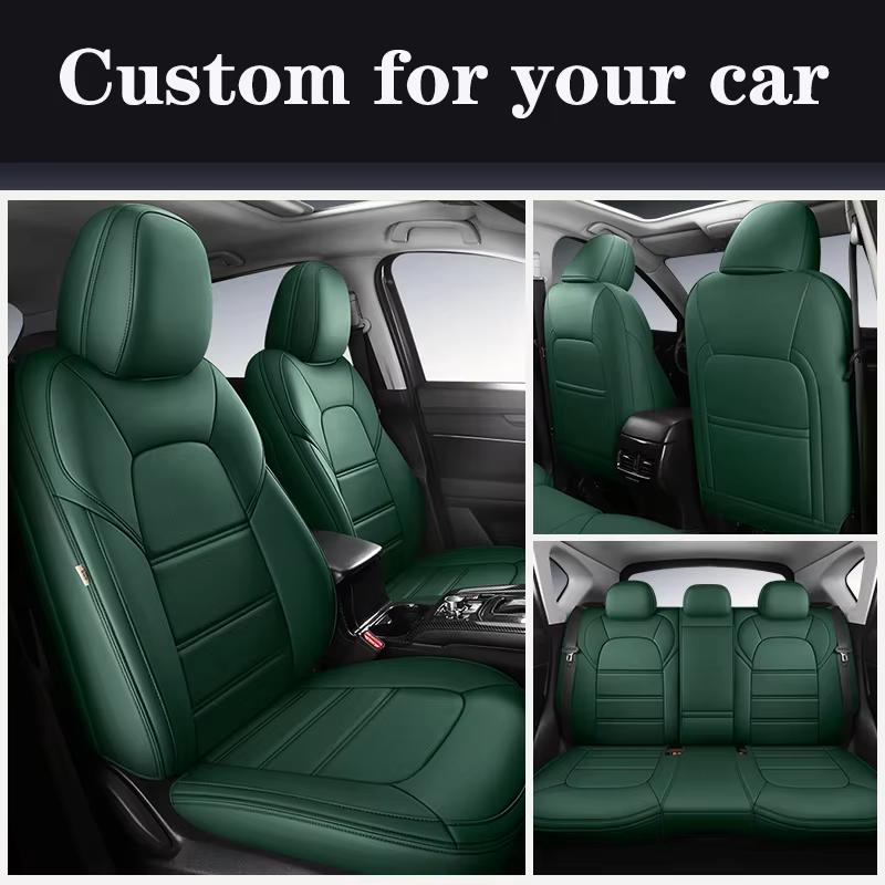 PU Leather Custom Fit Car Seat Covers For Ssangyong Rexton kyron Korando Actyon Sport Rodius Luxury Auto Interior Accessories