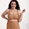 Plus Size Women Soft Support Seamless Push Up Comfortable Bra For Large Bust