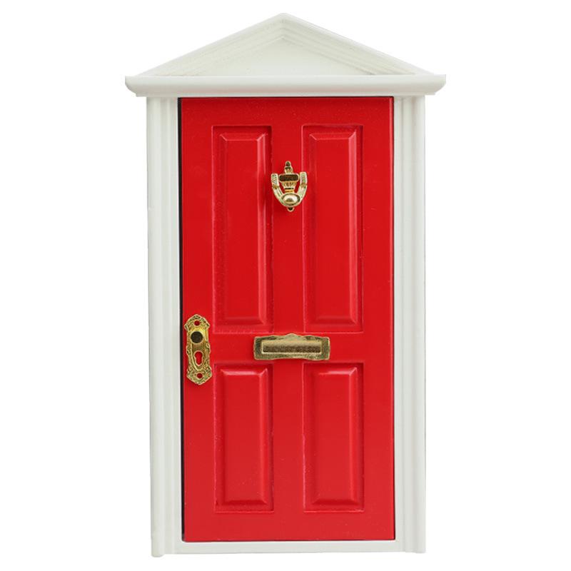 

1:12 Mini Dollhouse Furniture Accessories - Colored Spire Villa Door Simulation Hardware
