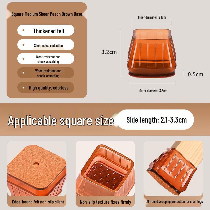 Silicone Chair and Table Leg Covers - Silent, Non-Slip Protection for Furniture