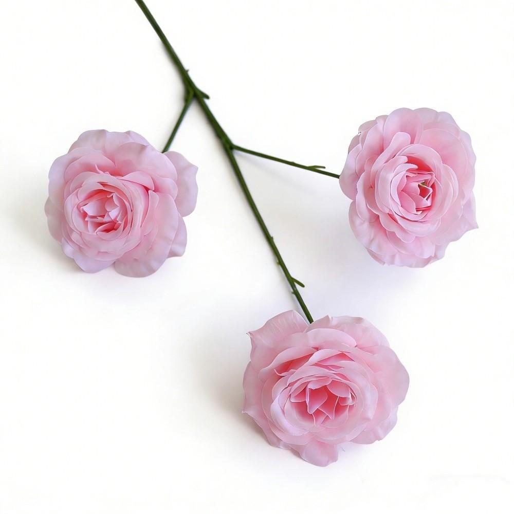 3 Heads Simulated Rose Bouquet Vintage Artificial Flowers Simulation Flowers  Valentine's Day Gift