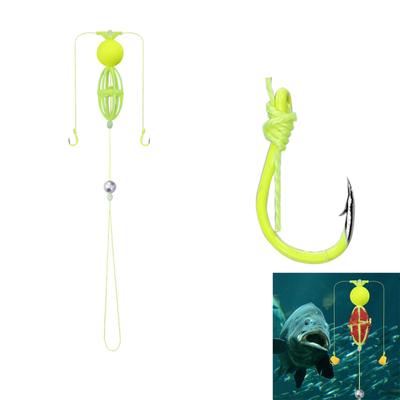 Precision Targeting Bait Cage Double Hook String Hook Fishing Bait Cage for Various Water Environment