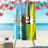 We Bare Bears Print Beach Towel, Large Soft Quick Dry Towel for Beach Camping Swimming