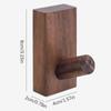 Neue einfache Massivholzhaken Walnuss Hängeaufhänger Badezimmer Wandhaken Schlafzimmer Mantel Lagerregal Home Handtuch Schlüssel Dekoration Haken