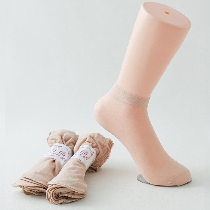 

Прочные женские чулки черного цвета, устойчивые к зацепкам - Прозрачные летние носки, улучшающие цвет кожи, Нескользящие для голых ног One Size