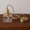 European Simple Retro LED Glass Chandelier Living Room Dining Room Corridor Balcony Bedroom Decorative Lighting