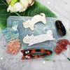 3PCS Hair Clip Silicone Mold Homemade Personalized Diy Hair Clip Star Flower Cat Hair Clip Mold Drip Glue Mold