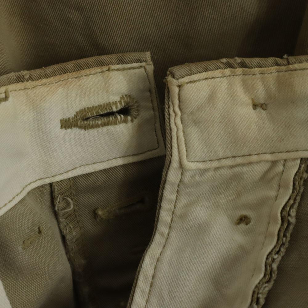 ARMY Replica Metal Button Chino pants W31 beige Button fly Men's Used
