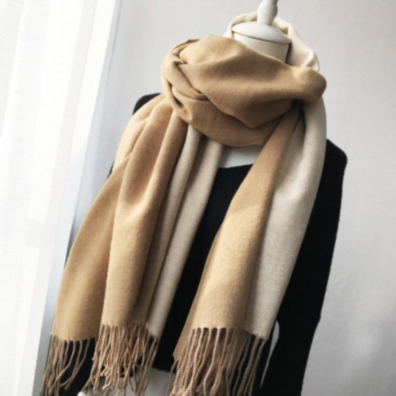 Keep It for Yourself, Feel Soft Sister Scarf, Women's Winter Versatile Double-sided Solid Color Scarf, Long Thickened Warm Shawl