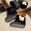 Women Snow Boots 2026 Winter Plush Warm Anti Slip Comfortable Ankle Boots Fluffy Round Toe Platform Butterfly Knot Cotton Boots