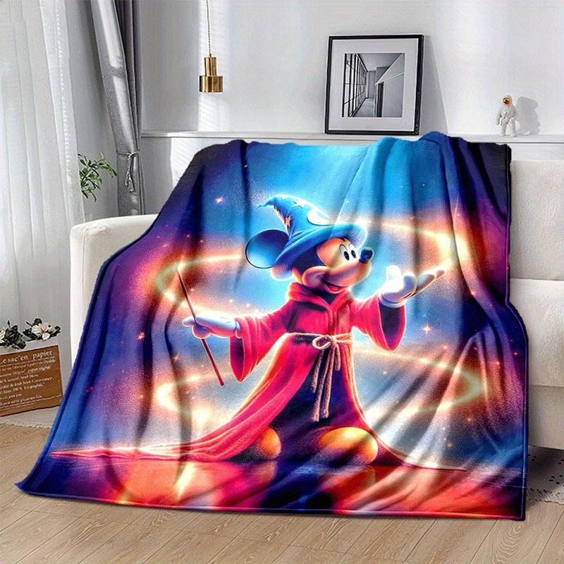 1pc Mickey Printing Blanket - Soft, All-Season Throw for Living Room, Bedroom,Personalized Gift with Adorable Cartoon Design