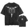 DEATH NOTE Manga T Shirt Harajuku Vintage Washed Tshirt Men Unisex Streetwear Summer Short Sleeve Cotton Oversized Tee Tops