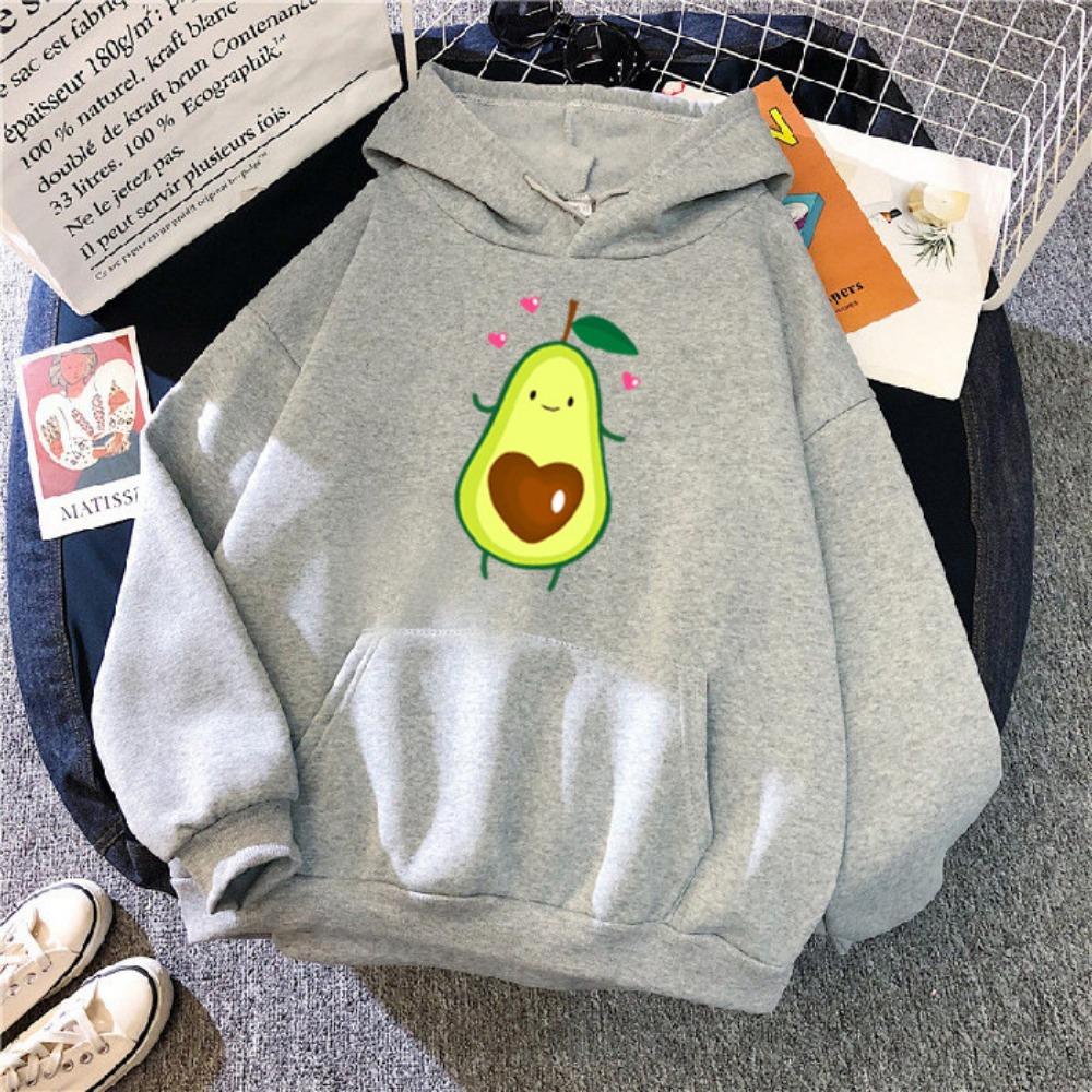 Autumn and winter new women's casual style versatile printing style pattern hooded sweater jacket
