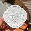 Декоративный поднос для украшений с камелией Декоративный смоляной органайзер Маленькая тарелочка для сережек, колец, ожерелий