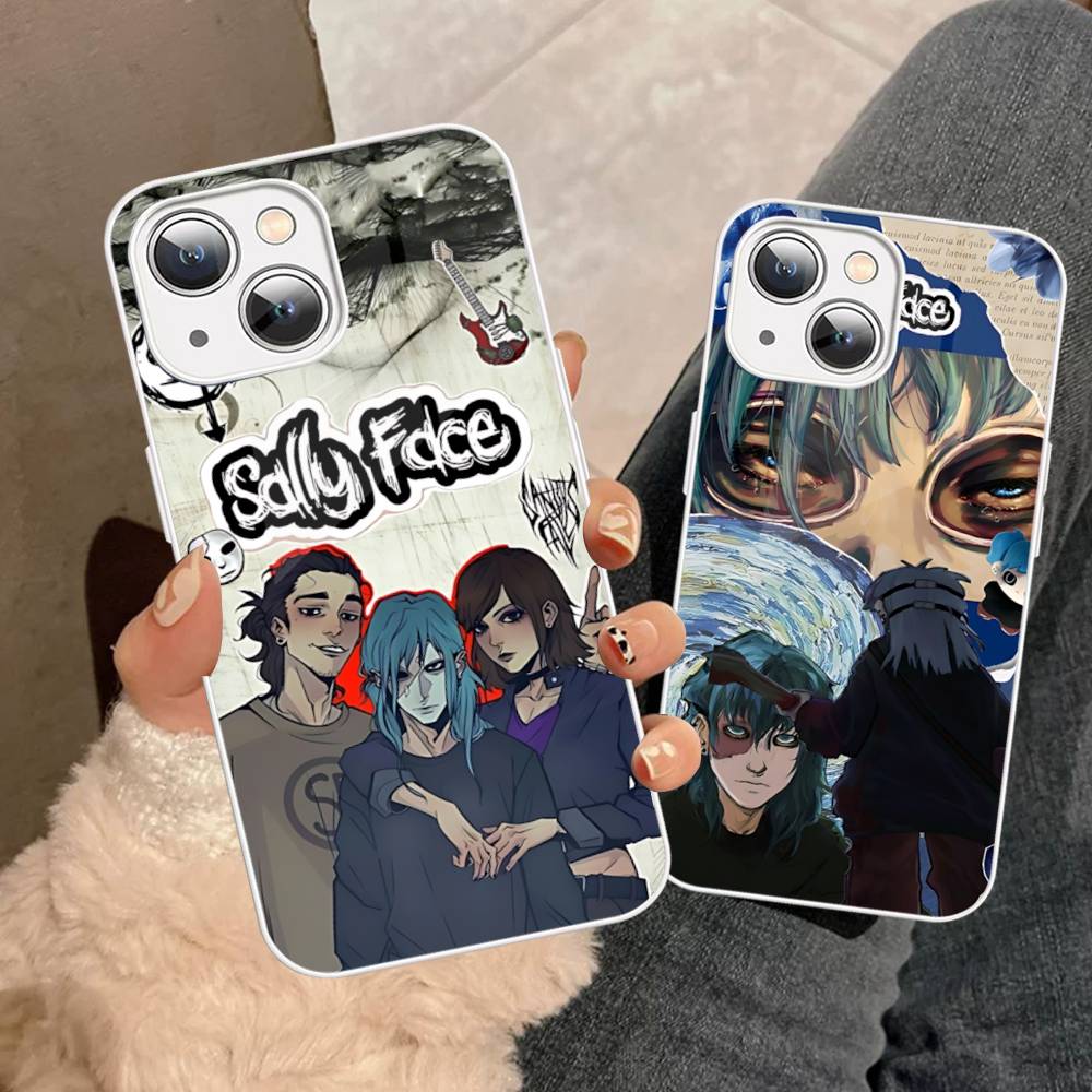 Horror S-Sally F-Face Suspense Game Tempered Glass For Iphone 14 13 12 11 Pro Mini XS MAX 14Plus X XS XR Cover