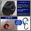 Bag Hanger of Quality Carabiner Hanger Bag Backpack Hook Compact SS Size LinK-th [Set 2, 2025, Assured, Third-Party Inspected] (Black & Black)