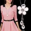 Korean Tassel Crystal Pendant Necklace - Elegant Long Sweater Chain